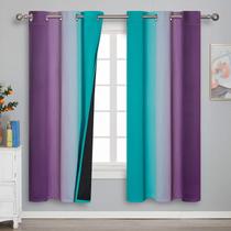 Cortina Estelar Textiler Ombre Teal Purple 107x183 cm