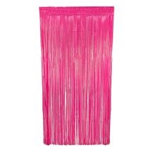 Cortina Fitas Metalizadas Pink Neon - 1x2 Metros