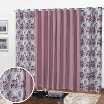 Cortina Florata 2,00 L X 1,70 A (Estampada Janela, Sala, Quarto, Escritório, Decoração, Cozinha) Cortina Florata 2,00 L X 1,70 A (Estampada Janela, Sala, Quarto, Escritório, Decoração, Cozinha)