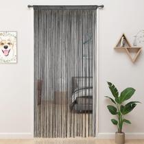 Cortina frisada YIIBAII para portas de cristais 100x200cm cinza Cortina frisada YIIBAII para portas de cristais 100x200cm cinza
