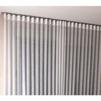 Cortina gaze de linho 3m x 2,40m - sem forro- trilho suiço