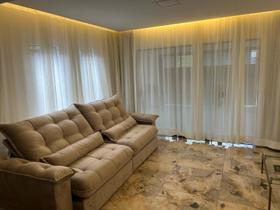 Cortina Gaze De Linho 4 Metros Trilho Suíço