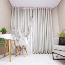 Cortina Gaze de linho Com Forro 4,00X2,60 Para Varão - Sala/Quarto Cortina Gaze de linho Com Forro 4,00X2,60 Para Varão - Sala/Quarto