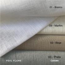 Cortina Gaze De Linho Sala/quarto S/ Forro 5.00larg X 2.30at