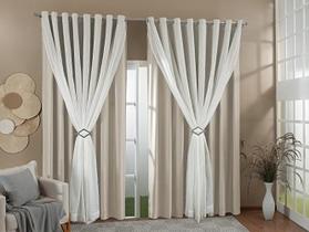 Cortina Ge Linho Forro Blackout 2,80X1,80 Sala E Quarto Cortina Ge Linho Forro Blackout 2,80X1,80 Sala E Quarto