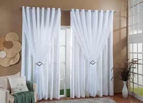 Cortina Ge Linho Forro Blackout 3,00X2,80 Branco