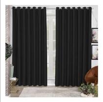 Cortina Gigi Gifran 2,40x2,30m Tecido Preta