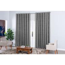 Cortina Grande Jacquard Luxo Para Sala Quarto e Escritório 3,00 X 2,70 Comprimento