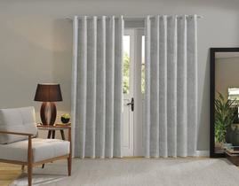 Cortina Grande Jacquard para sala quarto 3 x 2,5 m Admirare