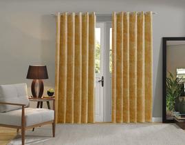 Cortina Grande Jacquard para sala quarto 4 x 2,5 m Admirare