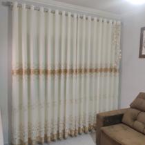 Cortina Guipir Para Sala Forrada Luxuosa 6,00x2,50