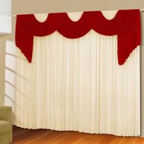 Cortina Happy Ball Casa Dona 300x280 cm Vermelho