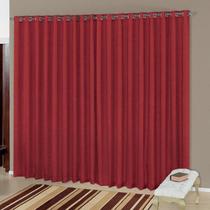 Cortina Helena Cetim Amassado Varão Simples 3,00m x 2,60m Vermelho Cortina Helena Cetim Amassado Varão Simples 3,00m x 2,60m Vermelho