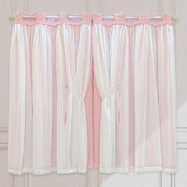 Cortina Idealle Tecido Blackout Voal Premium 2,00x1,70m Corta Luz Luxo - Rosa - 100% Poliéster Cortina Idealle Tecido Blackout Voal Premium 2,00x1,70m Corta Luz Luxo - Rosa - 100% Poliéster