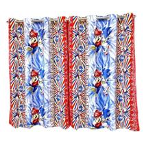 Cortina Infantil 2,00 X 1,60 Quarto Brinquedoteca Menino