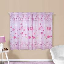 Cortina Infantil 2,00x1,50 Estampa Bebê Quarto Meninas
