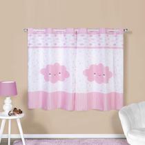 Cortina Infantil 2,00x1,50 Estampa Bebê Quarto Meninas