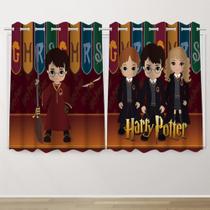 Cortina Infantil 2,60x1,50 Harry Potter Decoração Quarto Criança- IMPAKTO VISUAL
