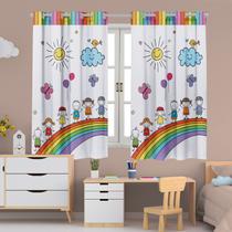 Cortina Infantil Blackout Estampada 2,00x1,40 Decoração, Quarto, Menina, Menina, Criança.