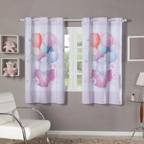 Cortina Infantil Blackout Estampada 2,00x1,40 Decoração, Quarto, Menina, Menina, Criança.