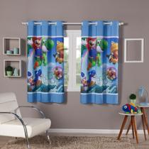 Cortina Infantil Blackout Estampada 2,00x1,40 Decoração, Quarto, Menina, Menina, Criança.