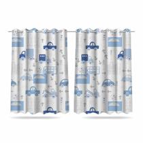 Cortina Infantil Carrinhos Quarto Menino 2,60x1,50m Mod 01 Cortina Infantil Carrinhos Quarto Menino 2,60x1,50m Mod 01