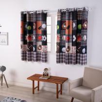 Cortina Infantil e Juvenil Boy para Varão Simples Duplo 2m Estampa Digital 2,00x1,50m