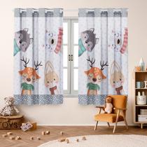 Cortina Infantil Estampada 2,00x1,50 Decoração, Quarto, Menina, Menino, Criança