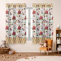 Cortina Infantil Estampada 2,00x1,50 Decoração, Quarto, Menina, Menino, Criança