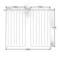 Cortina Infantil Estampada 2,20m x 1,50m - Marca Mateus