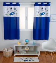Cortina Infantil Estampada Astronauta 2,00x1,70m Royal Cortina Infantil Estampada Astronauta 2,00x1,70m Royal