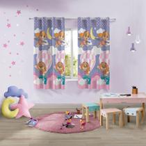 Cortina Infantil Menino Menina Personagens Quarto 180x300cm - Lepper