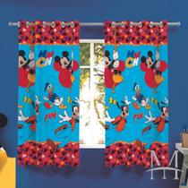 Cortina Infantil Mickey Lepper com Ilhós Microfibra 3,00x1,80m Cortina Infantil Mickey Lepper com Ilhós Microfibra 3,00x1,80m