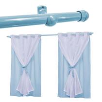 Cortina Infantil Para Quarto Bebê 2,20x1,30 com Varão Teen