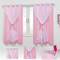 Cortina Infantil Para Quarto Bebê 2,20X1,30 Menina Teen