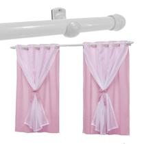 Cortina Infantil Para Quarto Bebê 2,70x1,70 com Varão Teen