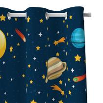 Cortina Infantil para Quarto Sistema Solar 2,80m x 1,40m