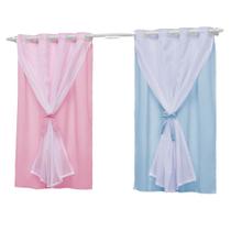 Cortina Infantil Quarto Bebê 2,20X1,30 Menina Menino Teen