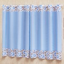 Cortina Infantil Quarto Bebê Criança Ilhos Menino Menina Chuva de Amor Estampada 2x1,70m