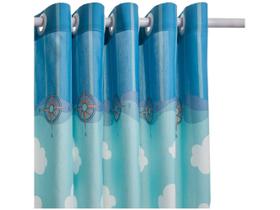 Cortina Infantil Santista Azul Londres Pirata - 2,80x1,80m Cortina Infantil Santista Azul Londres Pirata - 2,80x1,80m