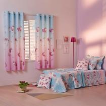 Cortina Infantil Santista Estampada Basic 2,80m X 1,80m 16 Ilhóses Para Decoração