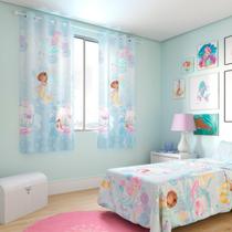Cortina Infantil Santista Estampada Basic 2,80m X 1,80m 16 Ilhóses Para Decoração