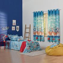 Cortina Infantil Santista Estampada Basic 2,80m X 1,80m 16 Ilhóses Para Decoração