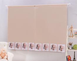 Cortina Infantil Sublimada Quarto De Bebê 2,00M (Largura) x 1,50M (Altura) - Amiguinhos Da Floresta