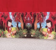 Cortina Infantil Sublimada Quarto De Bebê 2,00M (Largura) x 1,50M (Altura) - Chapeuzinho Vermelho