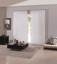 Cortina Inove Duplex Bellini para Trilho Suisso 5,40 x 3,00m Branco - Bella Janela