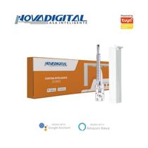 Cortina Inteligente Zigbee Motorizada Trilho 4,10 M Alexa Controle inteligente por App Novadigital