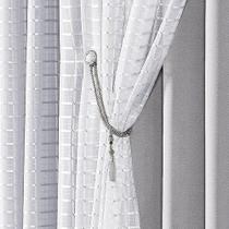 Cortina Iris 3 Metros Semi Blackout Sala Quarto Varão Cinza Cortina Iris 3 Metros Semi Blackout Sala Quarto Varão Cinza