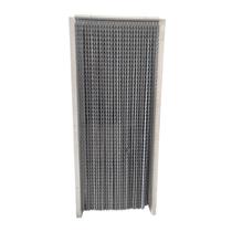 Cortina Italiana De Porta Tiras Cinza Clara Exclusiva 210cm Novidade em Decoração de Ambientes