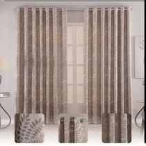 Cortina Jackar Luxo 3,00x2,50 Sala Quarto Varão Comum